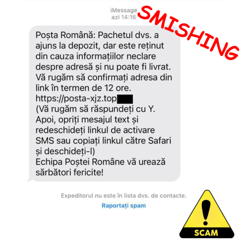 Phishing, Smishing, SCAMs & alte înșelătorii (FOTO)
