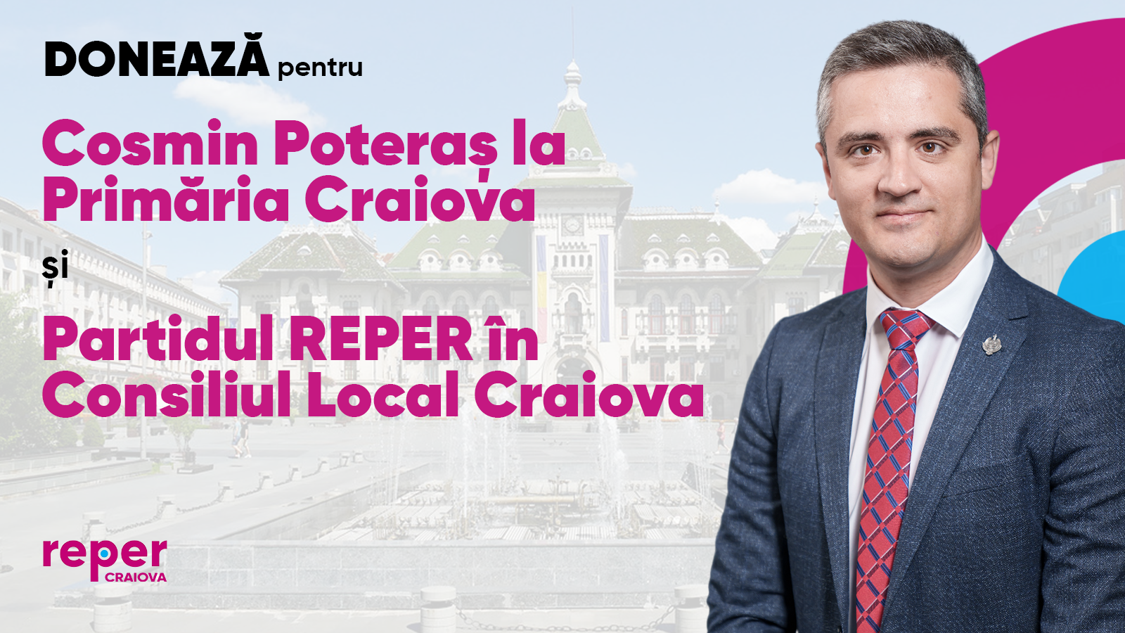 SUSȚINE CAMPANIA ”COSMIN POTERAȘ PENTRU PRIMĂRIA CRAIOVA!”