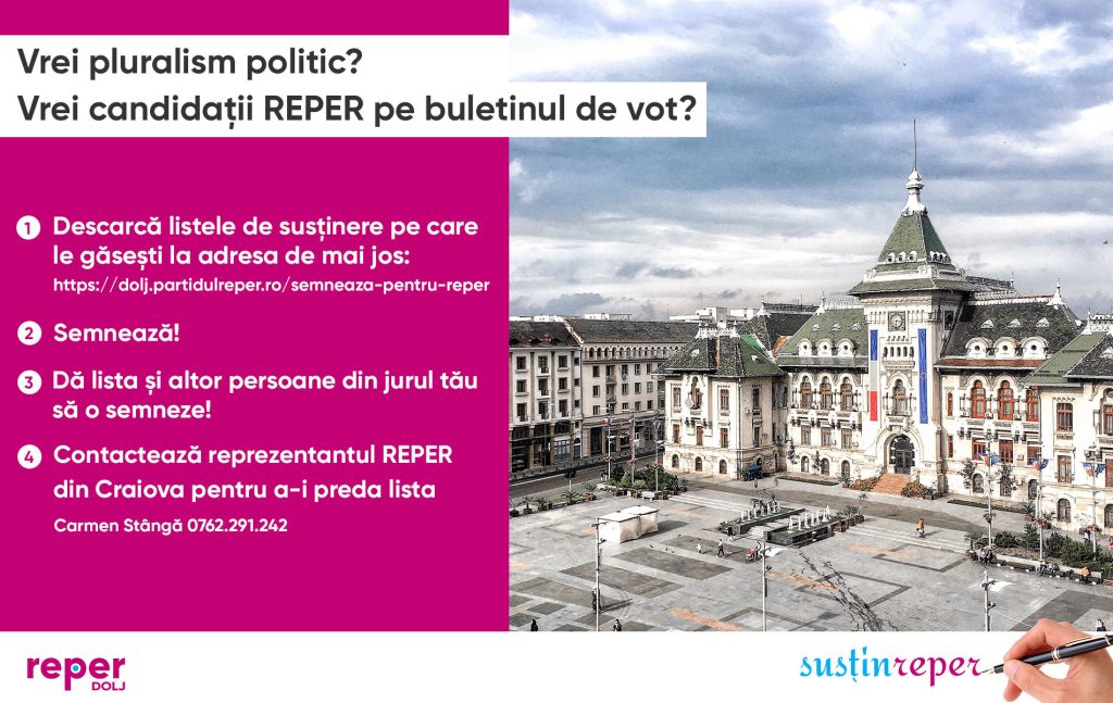 Susține REPER! Semnează pentru REPER!